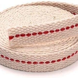 Bless International Rollo de mecha plana de algodón 100% natural de 78 pulgadas de 6.5 pies (6.6 ft aproximadamente) con puntada roja auténtica para Bless International Rollo de mecha plana de algodón 100% natural de 78 pulgadas de 6.5 pies (6.6 ft aproximadamente) con puntada roja auténtica para