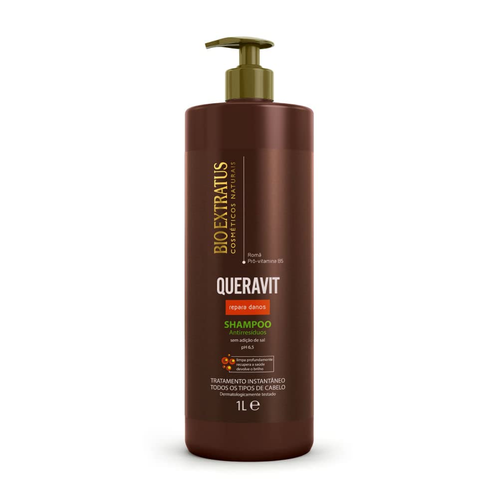 Bio Extratus Linha Queravit (Tratamento Instantaneo) Champú Antirresiduo Limpeza Profunda 1000 L Queravit (Tratamiento instantáneo) – Champú