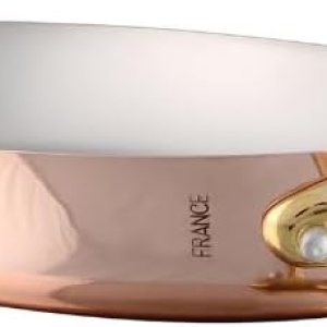 Mauviel M’Heritage 150 B – Sartén ovalada de cobre pulido y acero inoxidable con mango de latón, 15.7 pulgadas, fabricado en Francia Mauviel M’Heritage 150 B – Sartén ovalada de cobre pulido y acero inoxidable con mango de latón, 15.7 pulgadas, fabricado en Francia