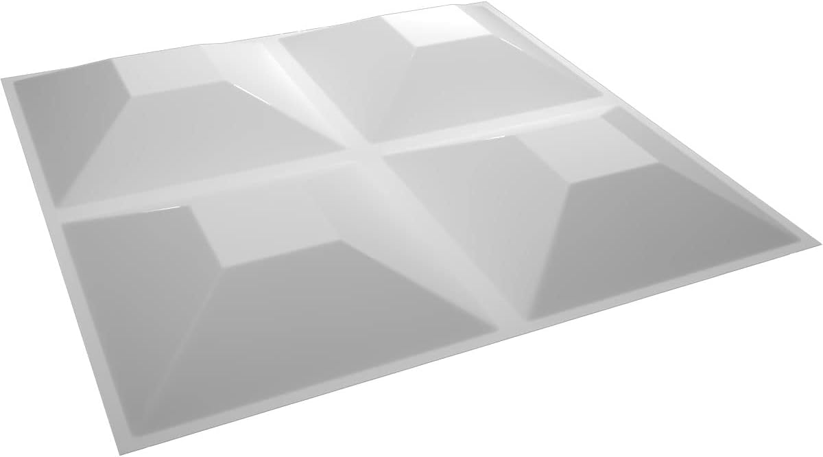 Ekena Millwork WP12X12SWWH-CASE-20 11 78 pulgadas de ancho x 11 78 pulgadas de alto Swindon EnduraWall Decorativo 3D Cubiertas de panel de pared