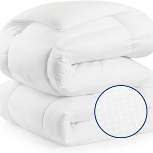 Bedsure Edredón alternativo para todas las estaciones, relleno de edredón tamaño King con pestañas en las esquinas, acolchado lavable a máquina, Bedsure Edredón alternativo para todas las estaciones, relleno de edredón tamaño King con pestañas en las esquinas, acolchado lavable a máquina,