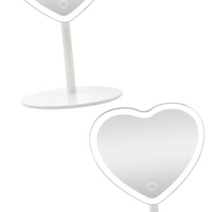 NOLITOY Espejo de tocador con luces LED, espejo de maquillaje con luces, espejo de belleza, espejo de mesa, espejo de escritorio, elegante espejo de NOLITOY Espejo de tocador con luces LED, espejo de maquillaje con luces, espejo de belleza, espejo de mesa, espejo de escritorio, elegante espejo de