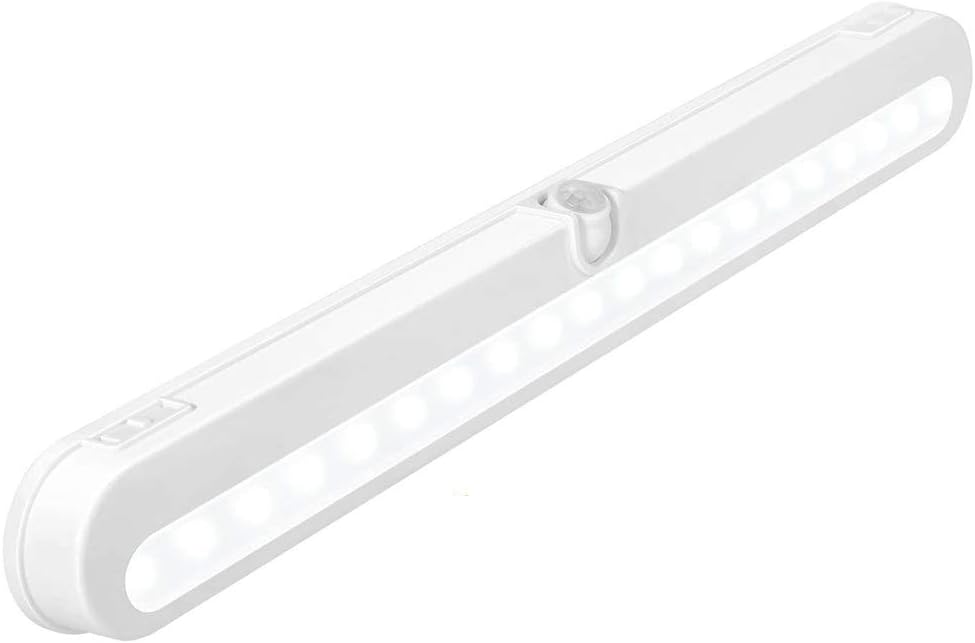 Luces de armario a pilas, luces LED con sensor de movimiento, luces para interiores debajo del gabinete, luces debajo del mostrador para cocina, 3