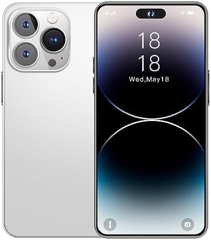A14pro Max teléfono desbloqueado, 6+256GB Android 13.0 Smartphone, pantalla HD de 6.82 pulgadas, doble SIM, doble modo de espera, batería de 6000