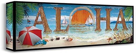 ArtDirect Aloha 18×9 Gallery Wrapped Canvas Museum Art by Wargo, Ed