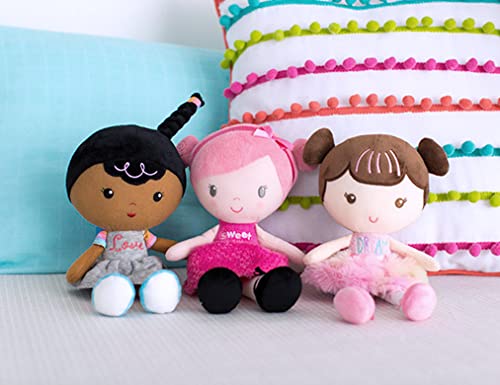 Baby Starters Muñeca de bebé Snuggle Buddy de felpa, Ellie, 11 pulgadas