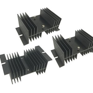 Saim Disipador de calor de aluminio disipador de calor para relé de estado sólido SSR negro 3 unids Saim Disipador de calor de aluminio disipador de calor para relé de estado sólido SSR negro 3 unids