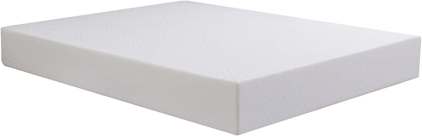 Colchón individual XL, colchón de espuma viscoelástica de gel de 10 pulgadas con infusión de té verde para un sueño fresco y alivio de presión,