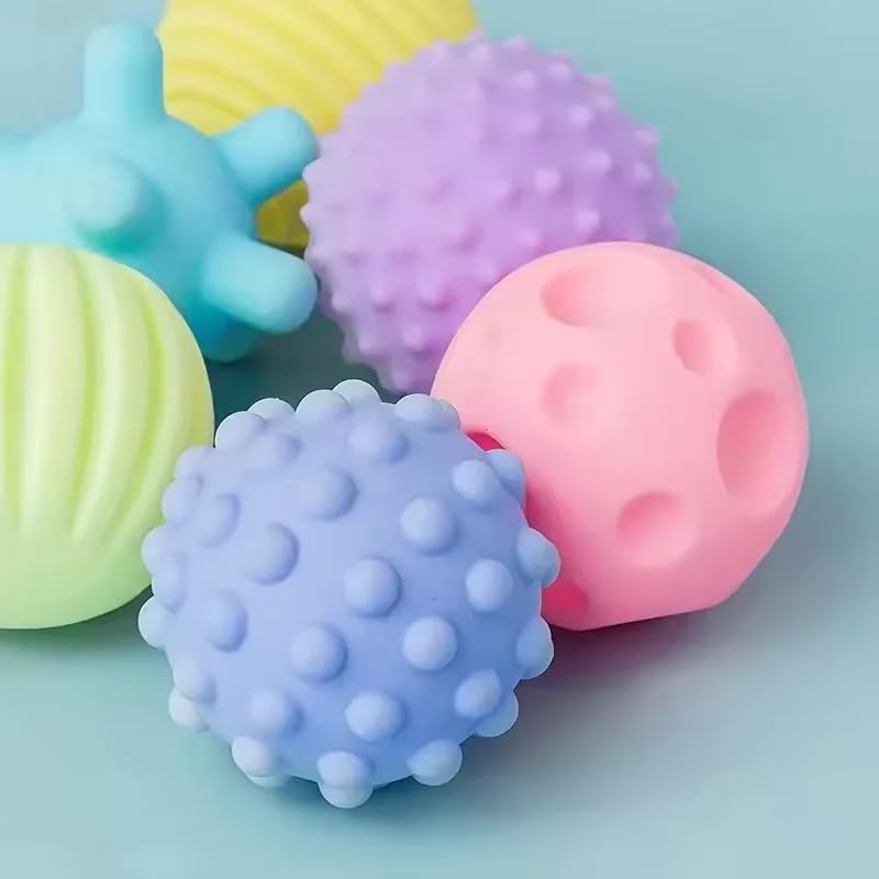 Bolas sensoriales para bebé, juguetes sensoriales para bebés de 6 a 12 meses para niños pequeños de 1 a 3 años, juegos de regalo de bolas suaves con