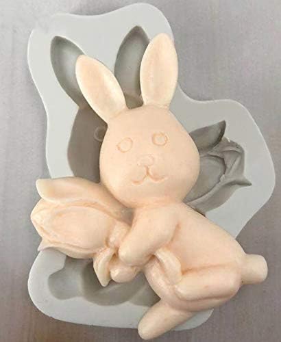 Molde de silicona de chocolate 3D de huevos de Pascua y conejo, caja de regalo de juego de ideas para fiestas románticas, cumpleaños, fondant,