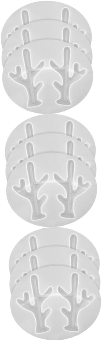 9 Pcs Antler Mold Elk Antler Tuile Molds Silicone De para Gelatinas Silicone Molds Jeweled Hair Clips Molde De para Resina White Jewelry Antlers