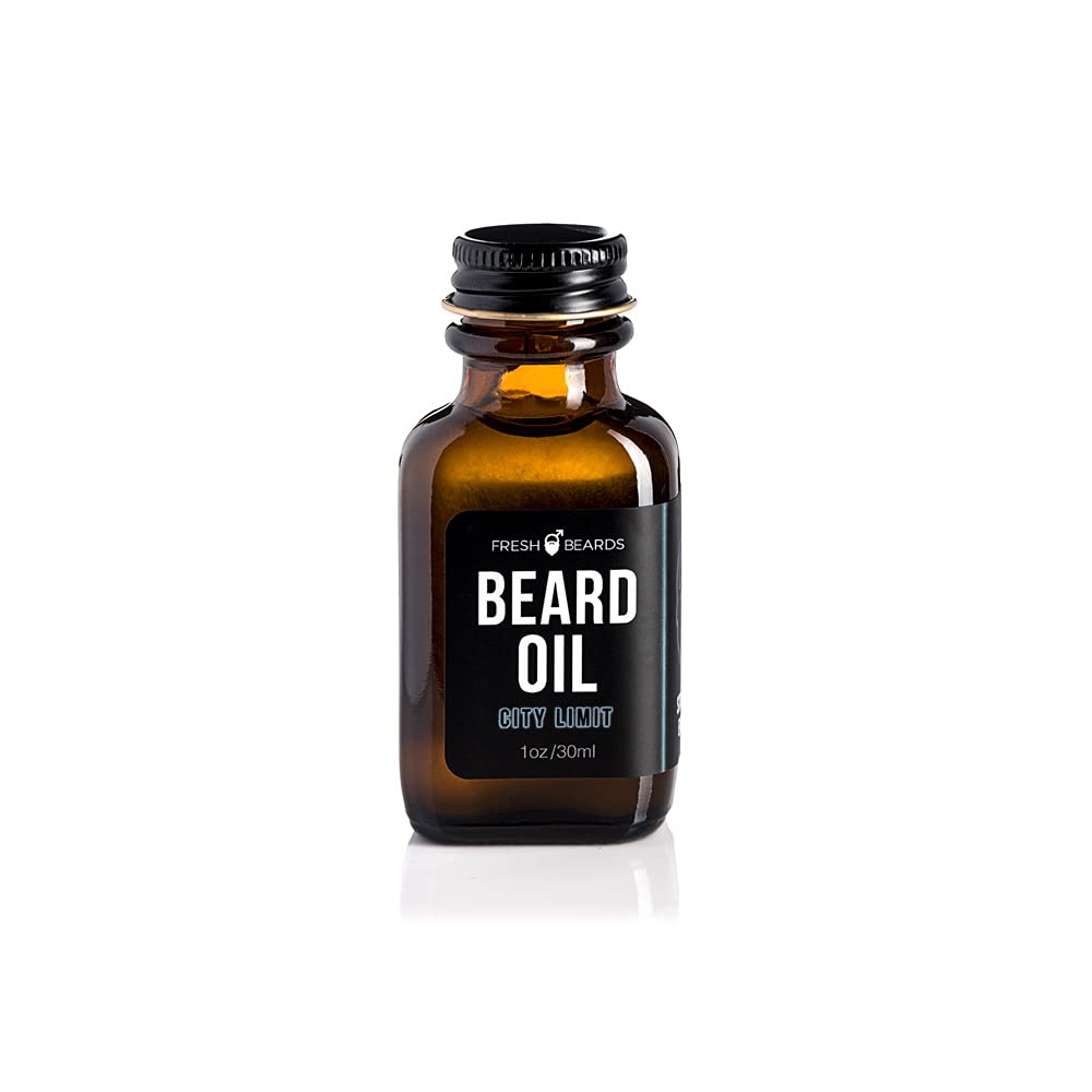 City Limit – Aceite para barba – Fragancia de madera de teca y lavanda – Aceite perfumado para barba y bigote para hombre – Hidratante calmante y
