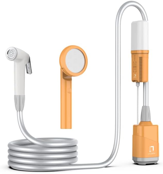 Batería portátil eléctrica de mano para bidé, pulverizador de agua portátil con batería recargable con botella de bidé de viaje