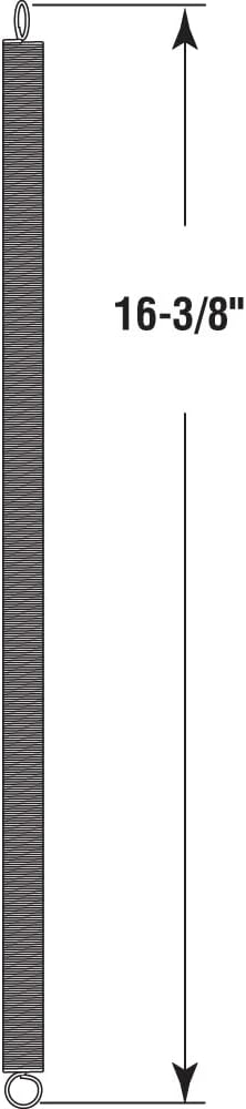 Prime-Line SP 9640 Muelle de extensión para cierrapuertas de madera, construcción de acero con resorte, acabado niquelado, 0.050 GA x 516 pulgadas x