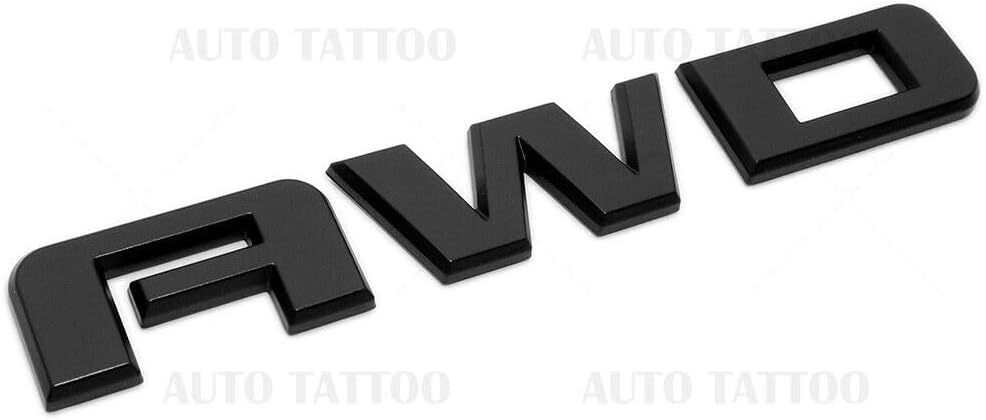 1 emblema de letra de Acadia Terrain Liftgate AWD 2010-2020 de repuesto para Acadia Terrain (negro mate)