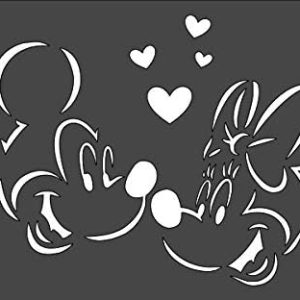 Dia-and-Jew 1 Uds. Plantilla de corte personalizado Mickey y Minnie Mouse Crafts, Artes, Scrapbooking – Pintura en la pared, madera, vidrio y otros Dia-and-Jew 1 Uds. Plantilla de corte personalizado Mickey y Minnie Mouse Crafts, Artes, Scrapbooking – Pintura en la pared, madera, vidrio y otros