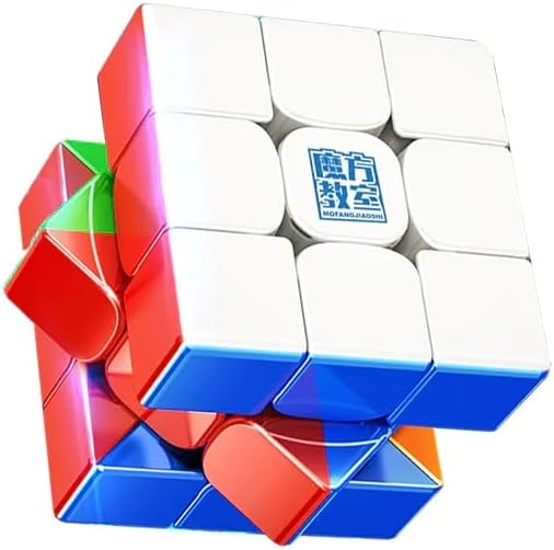 CuberSpeed Moyu RS3 M 2020 – Cubo insignia con revestimiento UV, 3 x 3 velocidades, sin adhesivos, Moyu RS3M 2023, superficie brillante con