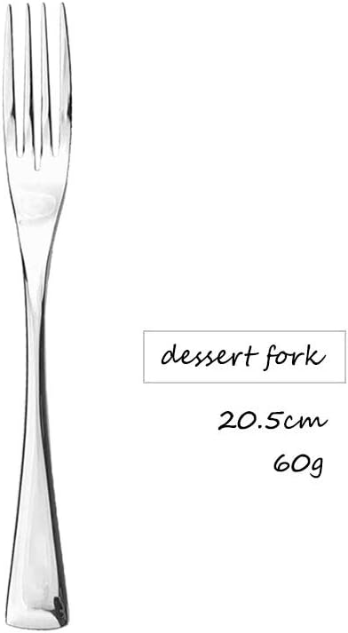 JASHII Juego de 4 tenedores de postre de acero inoxidable 1810, utensilios de cubiertos pulidos con espejo, ideal para degustaciones, pasteles y uso