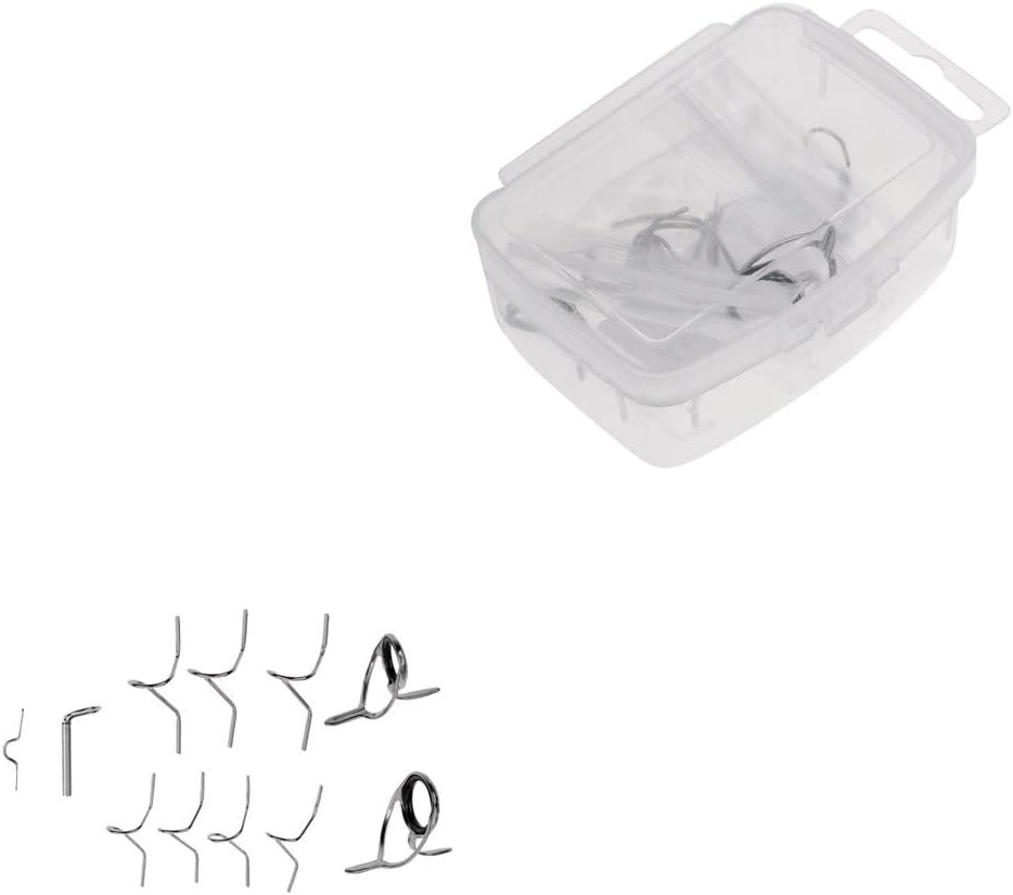 Juego de guía de caña de mosca, kit de reparación de puntas de pesca, 9 pies, 4-6 WTHard, gancho de punta de guía de serpiente, anillos de ojo de