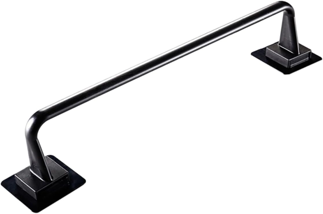 DOITOOL Toallero negro para toallas de baño, soporte para tapa de cacerola, toallero para bar, organizador de toallas sin dejar rastro, toallero de