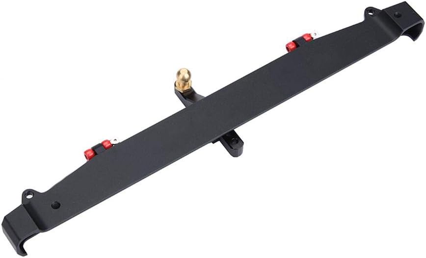 Parachoques trasero de automóvil RC Crawler, parachoques trasero de aluminio RC con luces LED para T R X4 Scx10Ii 90046 pieza de automóvil para