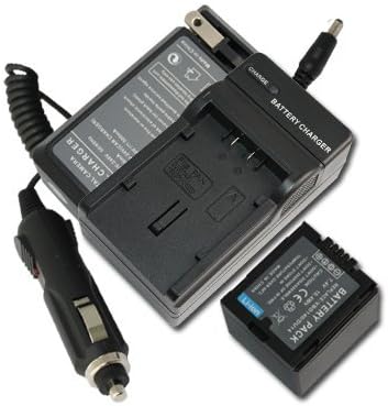 Kastar Batería de cámara + cargador de repuesto para Panasonic CGR-DU06 DU07 DZ-BX35A DZ-BX37A NV-GS188 NV-GS200 NV-GS230 NV-GS250 NV-GS258 NV-GS280