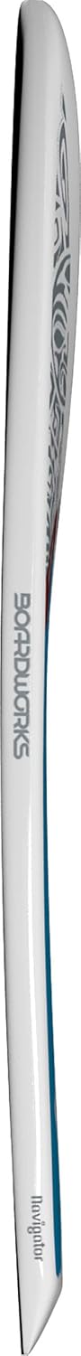 Boardworks Navigator  Touring All Water Stand Up Paddleboard  Tablero duro epoxi Bombshell  11 pies 6 pulgadas, blancogrisazul