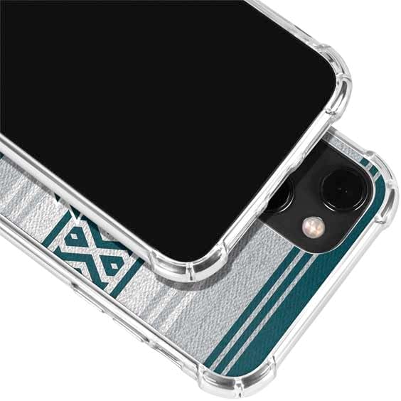 Skinit Clear Phone Case Compatible with iPhone 15 – Officially Licensed NFL Philadelphia Eagles Trailblazer Design
