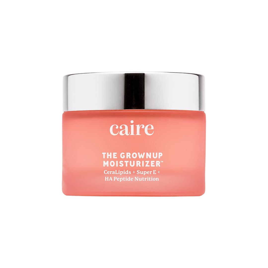 Caire The Grownup Pro-Aging Moisturizer Advanced Hyaluronic Acid Peptide Natural Ceramide Lipid Replenishing Moisturizer. Lucha contra las arrugas,
