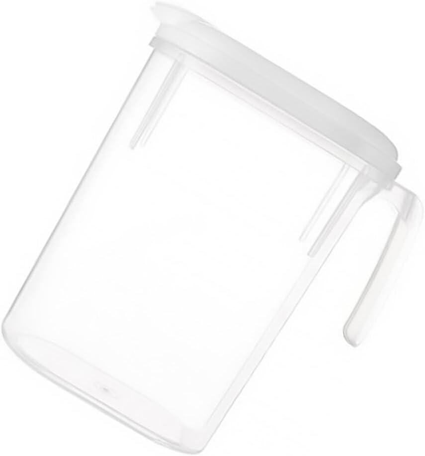 Uonlytech 1. Jarra grande de agua de 8 litros para bebidas frías con tapa, jarra de café, jarra de té helado, jarra de agua para agua fría caliente,