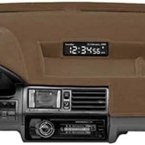 Coverking Alfombrilla para salpicadero diseñada a medida para tableros seleccionados de Ram 3500 material de terciopelo, marrón Coverking Alfombrilla para salpicadero diseñada a medida para tableros seleccionados de Ram 3500 material de terciopelo, marrón