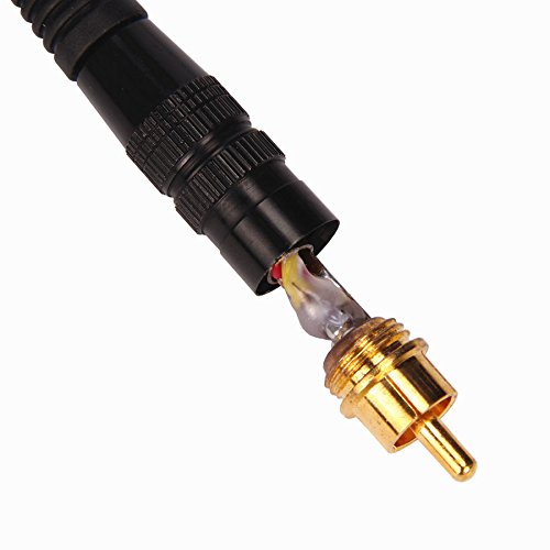 Cables de tatuaje de silicona de 7.9 ft 8 pies de gel de sílice máquina de tatuaje RCA Plug Clip Cable Kit de tatuaje para tatuadores profesionales