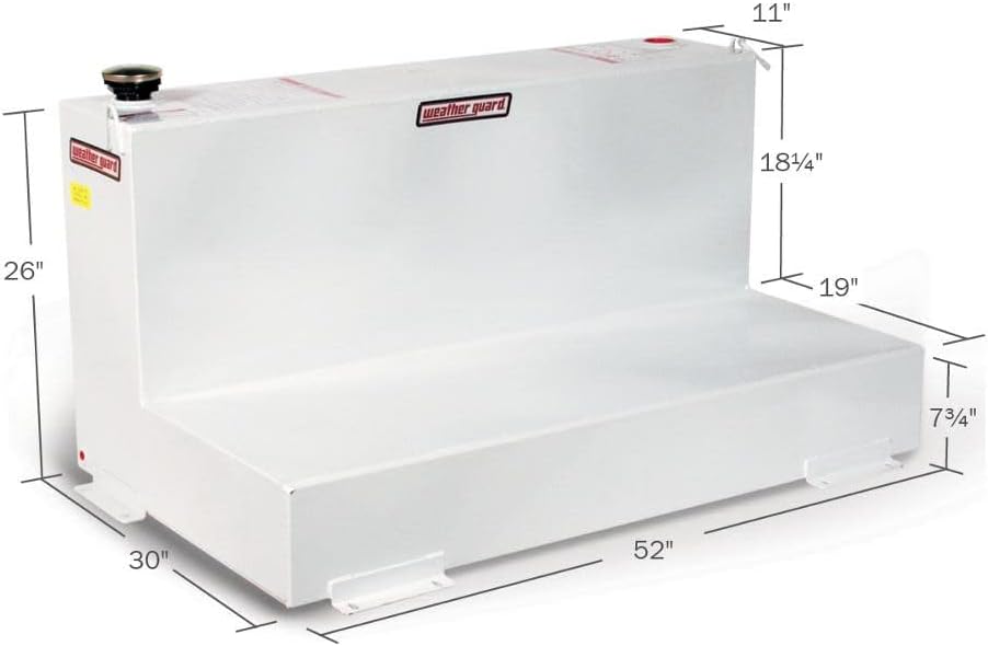 Weather Guard Tanque de transferencia de combustible blanco 354301 – 90 galones