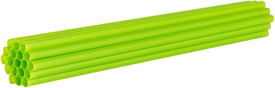 Restaurantware Basic Nature – Pajitas desechables de 8.3 pulgadas, 100 pajitas sostenibles, resistentes que no alteran los sabores, pajitas verdes
