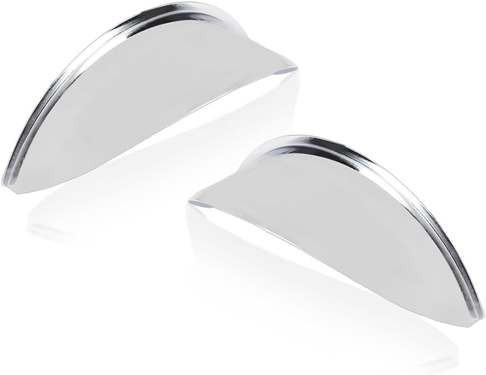 Par de viseras para faros delanteros, 7 pulgadas, protectores cromados resistentes, tapacubos personalizados para coche