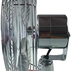 Ventilador de refrigeración para cabina de tractor descongelar cromo 2 velocidades 600 CFM, 12 V Ventilador de refrigeración para cabina de tractor descongelar cromo 2 velocidades 600 CFM, 12 V