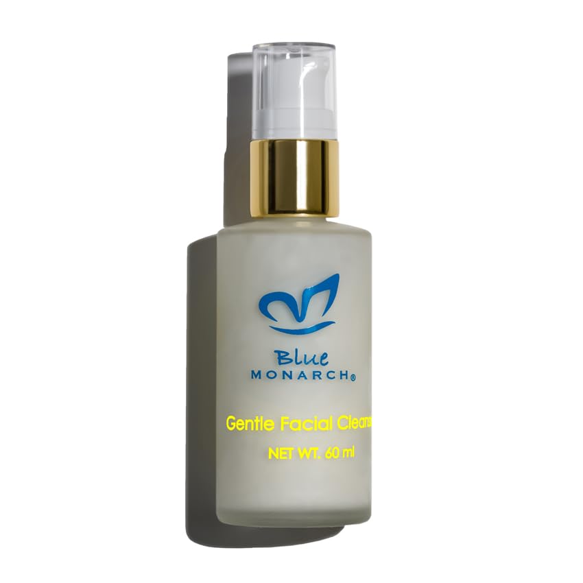 Blue Monarch – Limpiador facial suave y esponja de seda de mar, trata todo tipo de piel, especialmente pieles secas y sensibles, suaviza, nutre,