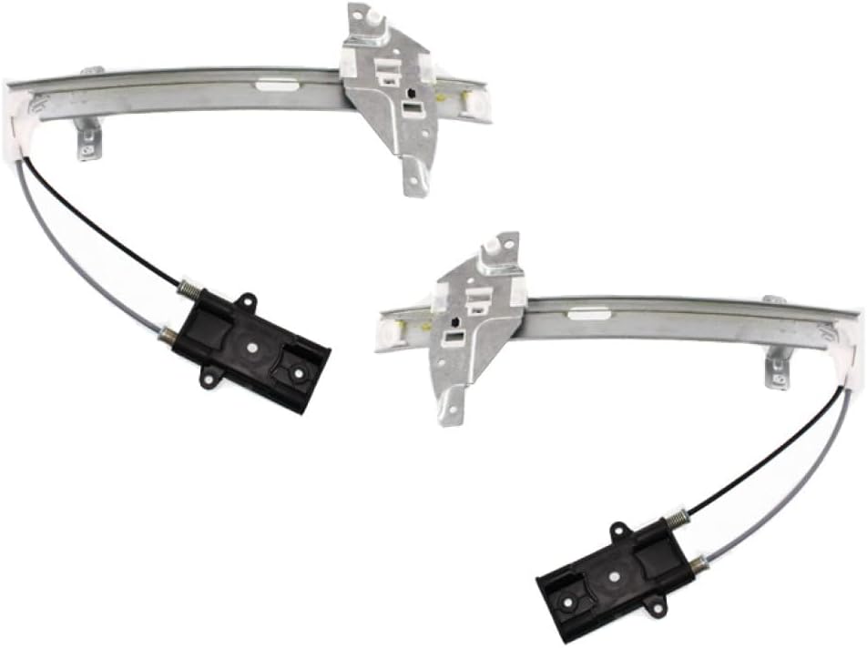 KarParts360 para Buick Regal 1999 00 01 02 03 2004 Elevalunas eléctrico lado del conductor y del pasajero  Par  Trasero  Reemplazo para GM1550103,