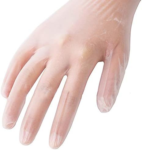 UNIWARE 100 guantes de vinilo transparente de 9.5 pulgadas, de un solo uso, sin polvo, guantes desechables, ambidiestros, no estériles, sin látex y