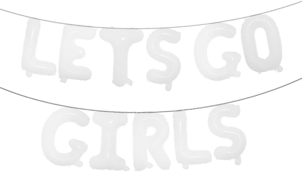 Lets Go – Globo de Mylar para niñas, para decoración de despedida de soltera de Nashville, discoteca occidental, vaquera, despedida de soltera (LETS