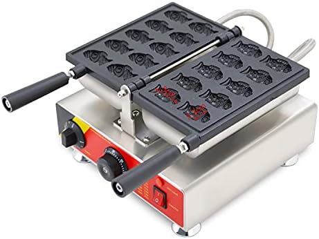 Generic Uso Comercial Antiadherente 110v 220v Eléctrico 10pcs Mini Pequeño Goldfish Waffle Baker Taiyaki Maker Machine