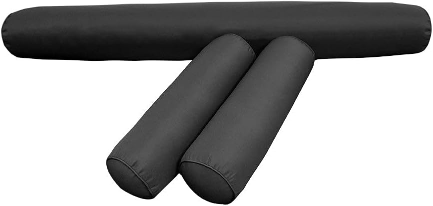 DBM IMPORTS *Solo funda*-Estilo 6 fundas de almohada para colchón de sofá cama al aire libre con ribete de tubería tamaño individual XL – AD003