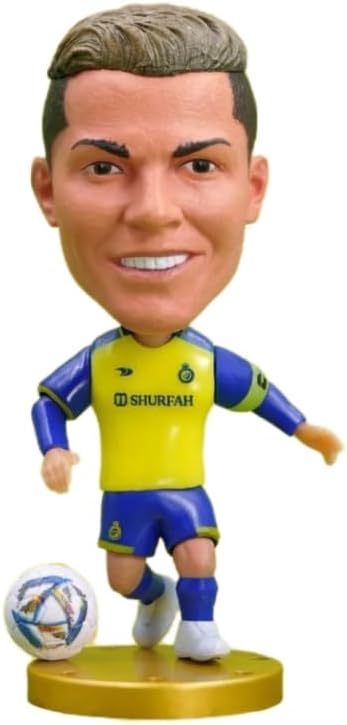 Soccerwe Figuras de jugador de la estrella de fútbol Al-NASSR #7 Cristiano Ronaldo Temporada 2023