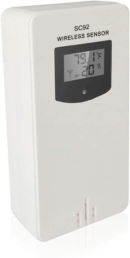 SMARTRO Sensor remoto inalámbrico de reemplazo de termómetro para interior y exterior para SC92