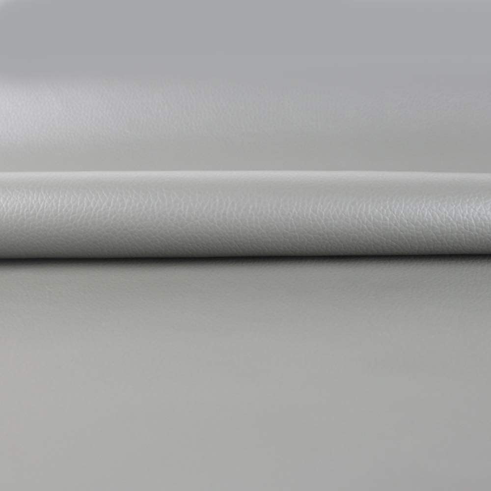 Tela marina de vinilo de cuero sintético, almohadillas interiores de repuesto para barcos y techos, más suave y duradera (48 x 55 pulgadas, gris)