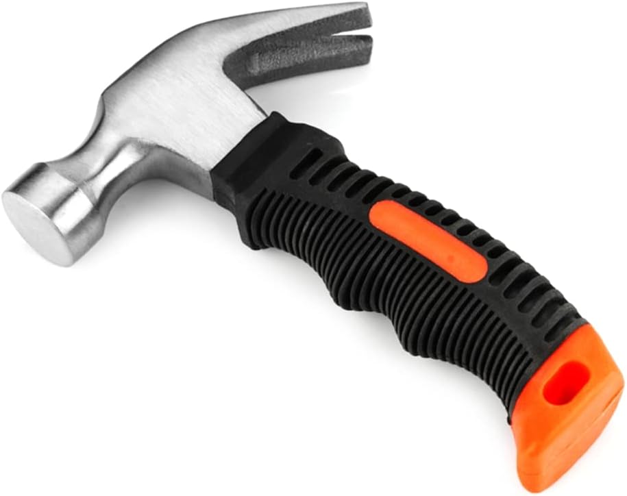 Martillo de clavo de garra martillo mango ergonómico portátil herramienta casera al aire