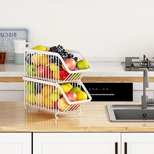 GILLAS Paquete de 4 organizadores apilables de latas de soda para refrigerador, dispensador de latas, estante de almacenamiento de alimentos