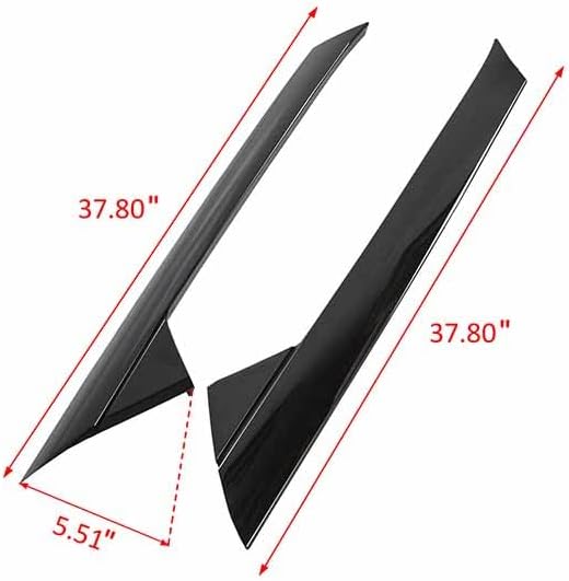 Moldura exterior para parabrisas compatible con Fo. rd Explorer Base Limited XLT 2011-2019 lado izquierdo y derecho, 2 piezas BB5Z7803144AB