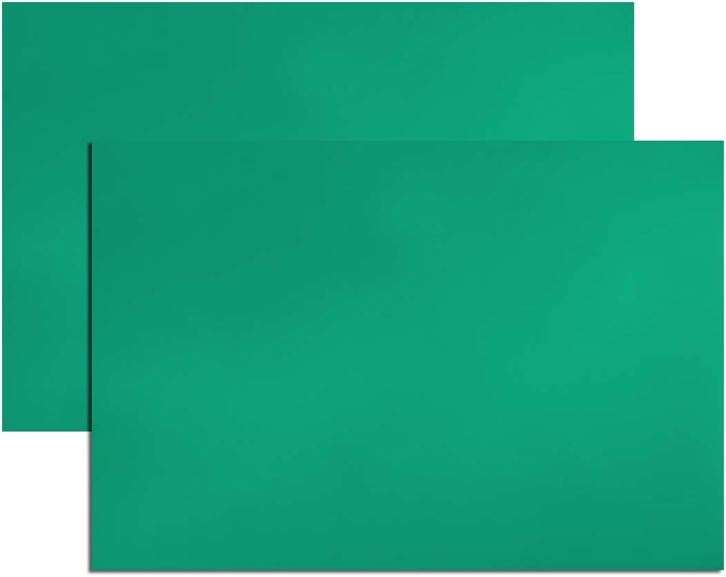 uxcell 2 tiras magnéticas de borrado en seco de 11.7 x 8 pulgadas, etiquetas magnéticas de hojas adhesivas para escritura verde para pizarras
