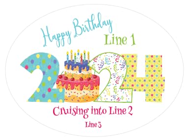 Birthday Cruise Year Magnet Decoration Customized for your Stateroom Door on your Disney Cruise, Carnival, Royal Caribbean, etc